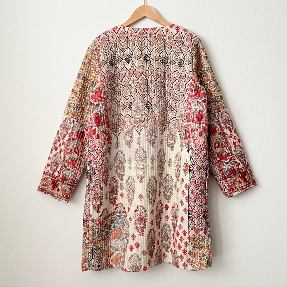 Soft Surroundings Women's La Sultana Embroidered Quilted Jacket Size S Boho - Picture 2 of 9